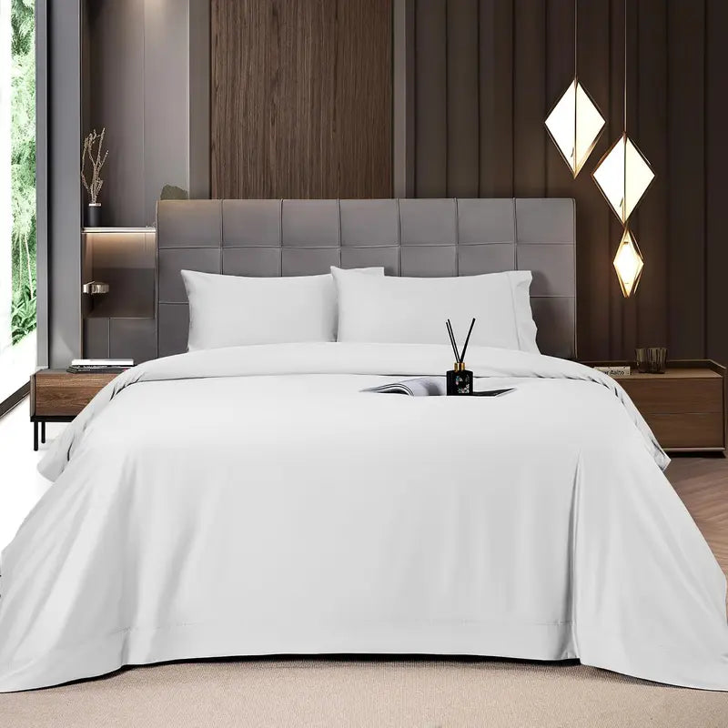 4-Piece Bedding Sheet Set – Ultra-Deep Snug Fit For Sweat-Free Cooling Comfort