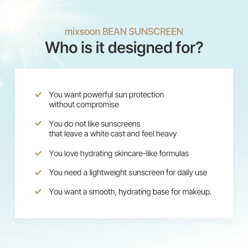 Bean Sunscreen – Essence-Like Hydration For Invisible UV Protection