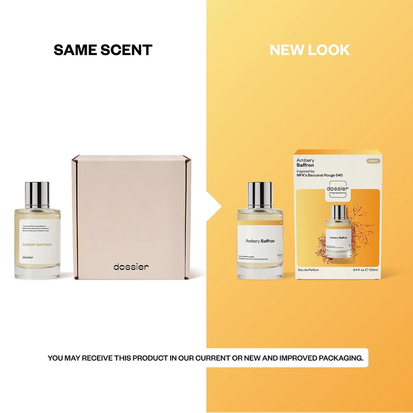 Ambery Saffron Eau De Parfum – French Saffron, Warm Amber & Luxury Scent