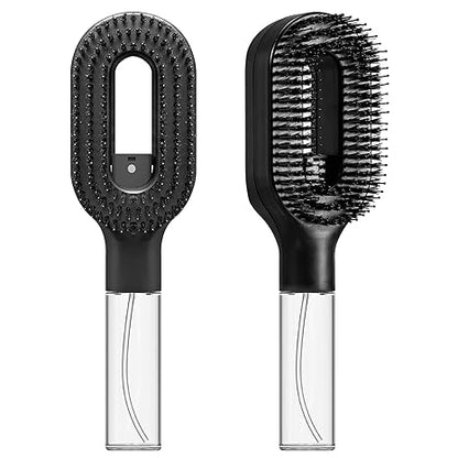 2-in-1 Hydrating Detangler Brush with Built-in Nano Mister