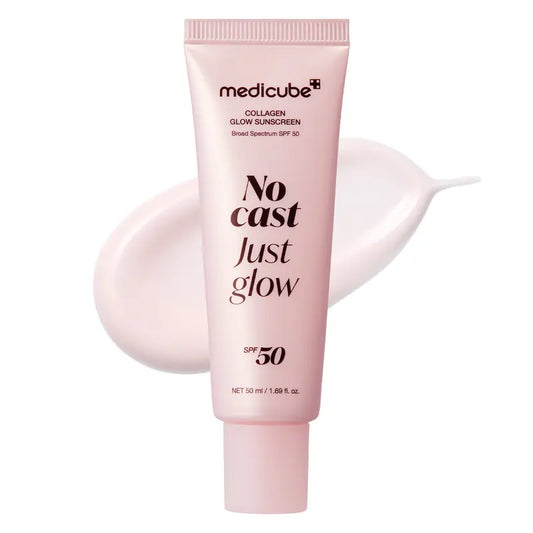 SPF 50 Sunscreen - No White Cast Glow Formula For Lightweight Daily UV Protection