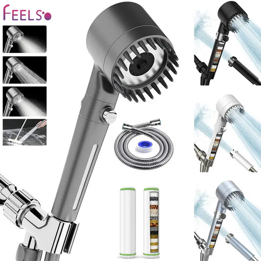 Filtered Shower Head - High-Pressure Micro Nozzle System For Cleaner, Stronger Daily Showers
