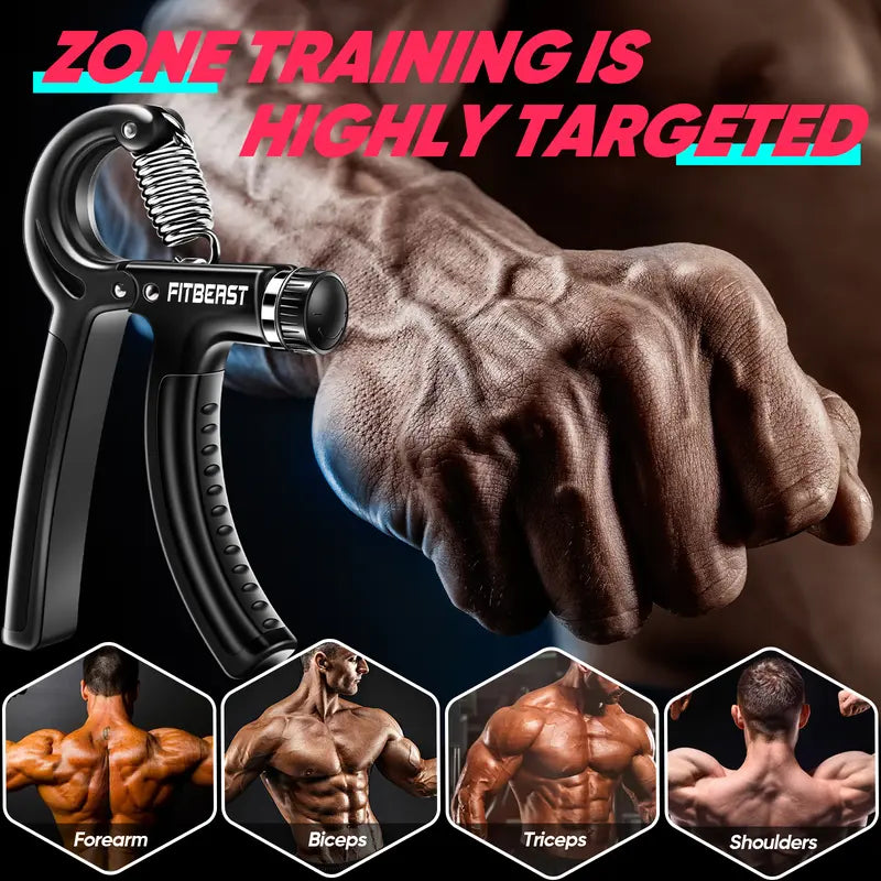 Crush Your Limits: Ultimate 5-in-1 Hand & Forearm Grip Trainer Kit
