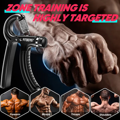 Crush Your Limits: Ultimate 5-in-1 Hand & Forearm Grip Trainer Kit