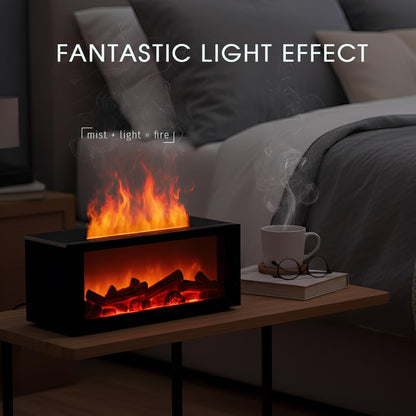 Breathe Better & Relax Deeper with the 300ml Colorful Fireplace Diffuser