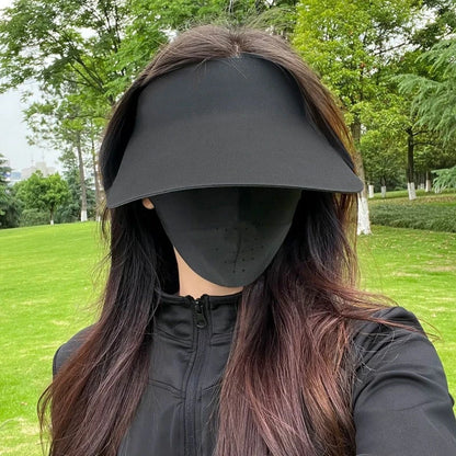 Ultimate UPF50+ Full-Face Sun Protection Hat: Breathable, Foldable, & Seamless Defense