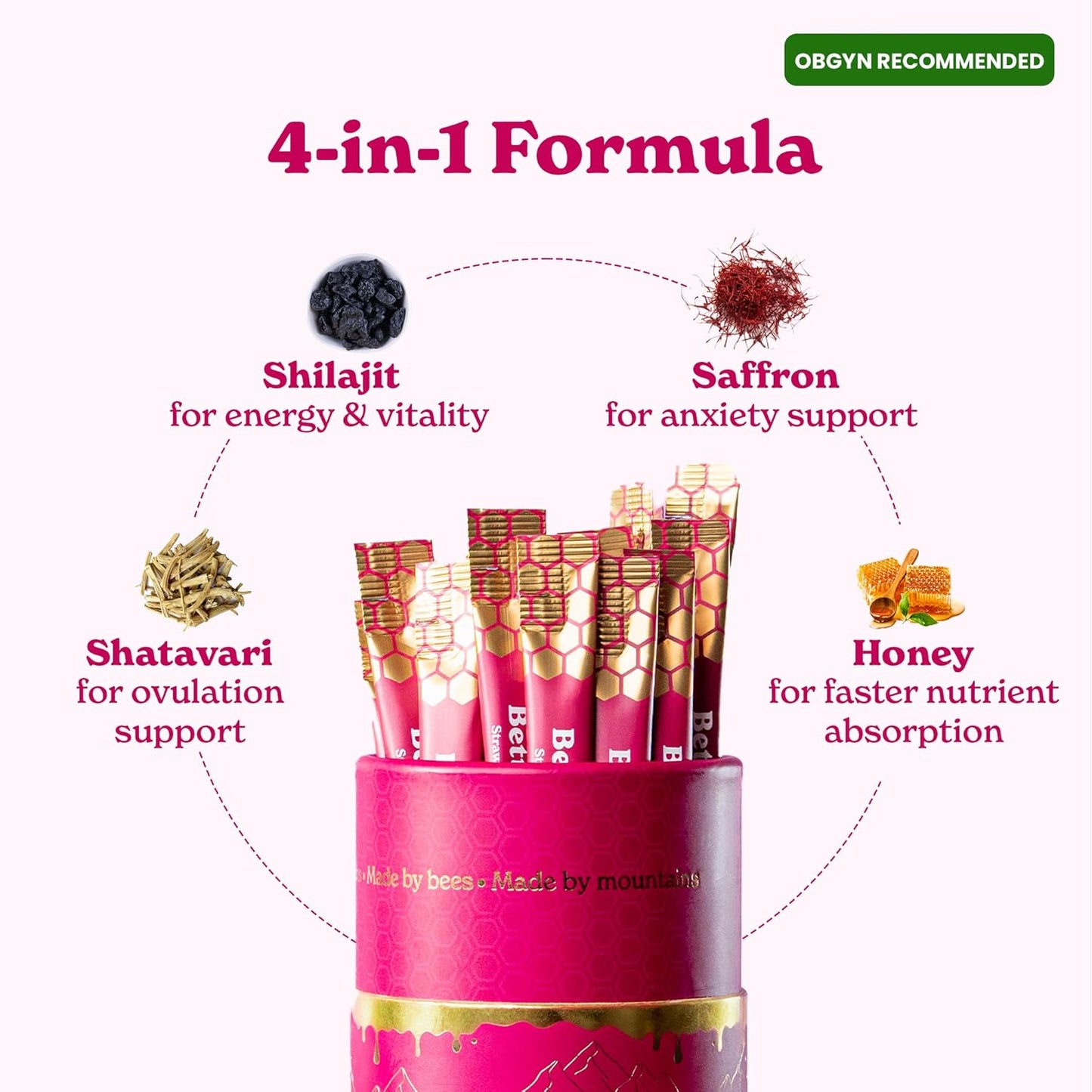 Women's Daily Energy & Wellness Honey Sticks