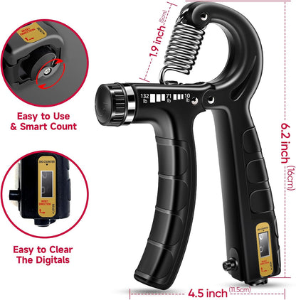 Crush Your Limits: Ultimate 5-in-1 Hand & Forearm Grip Trainer Kit