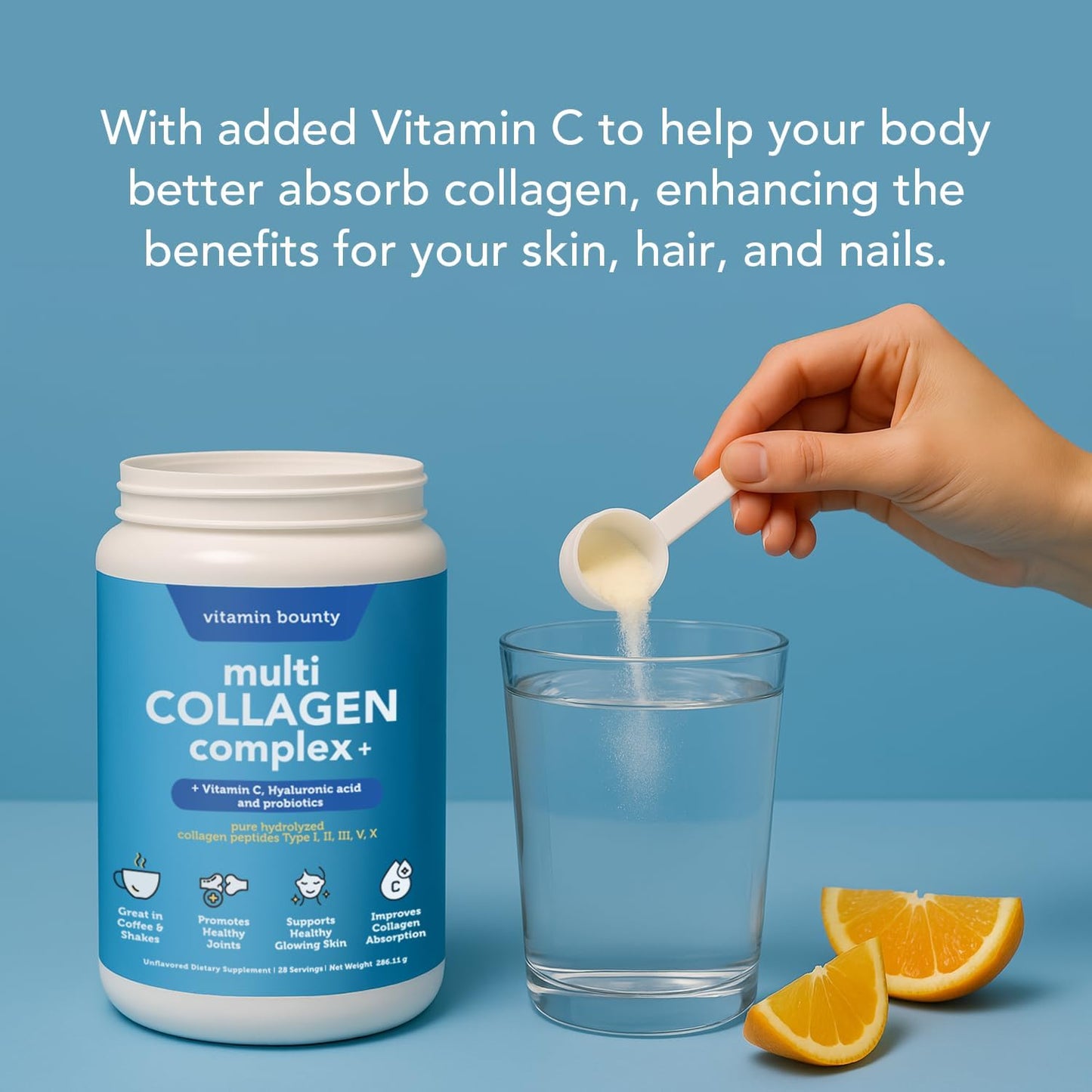 5-in-1 Premium Multi-Collagen Peptides for Total Radiance