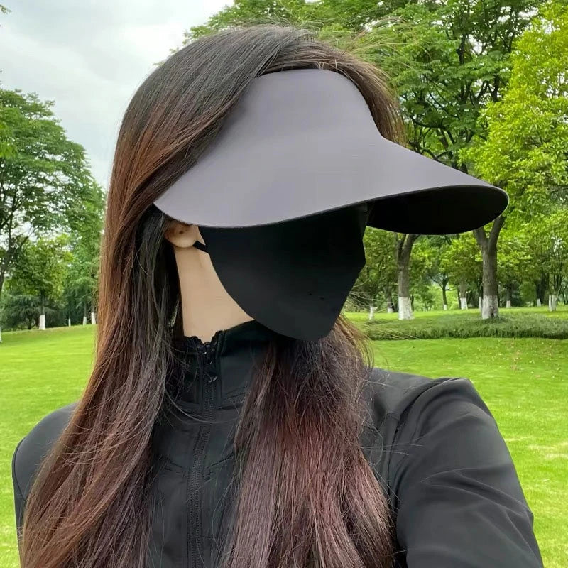 Ultimate UPF50+ Full-Face Sun Protection Hat: Breathable, Foldable, & Seamless Defense