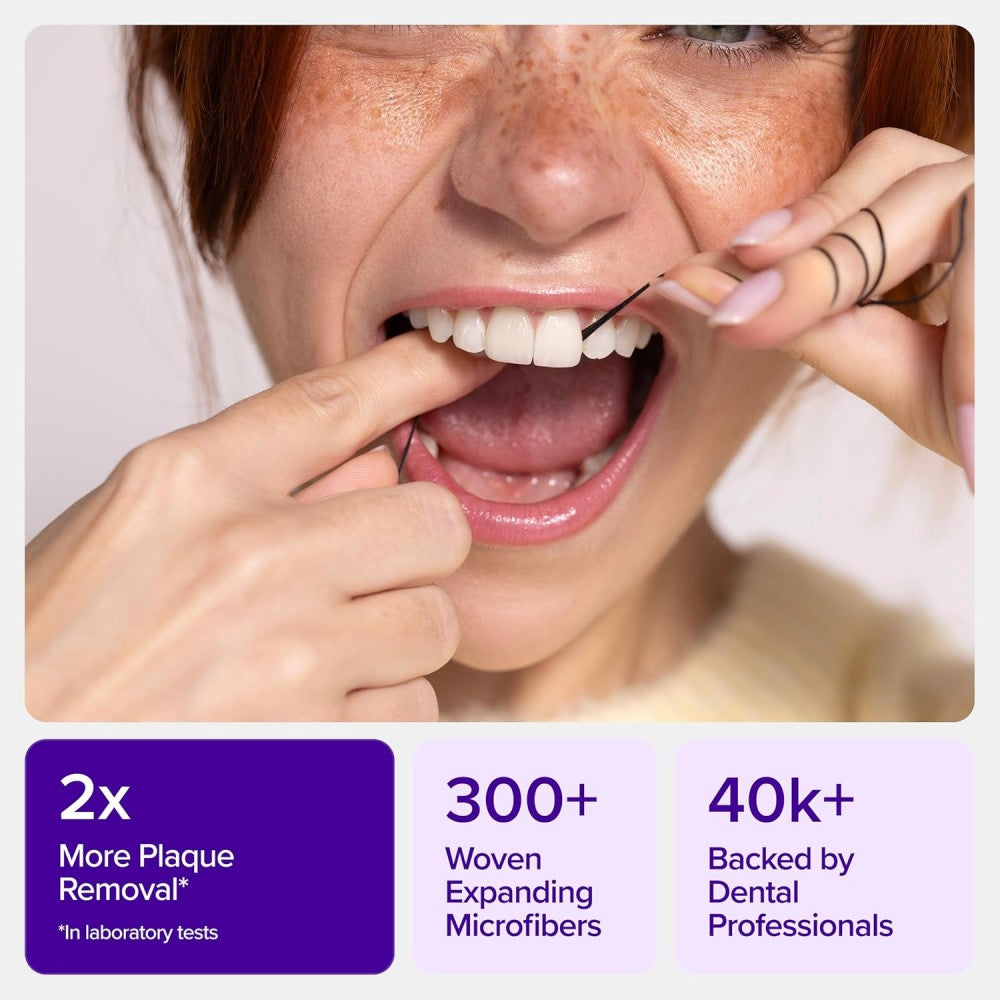 Black Expanding Floss: See the Gunk, Feel the Freshness