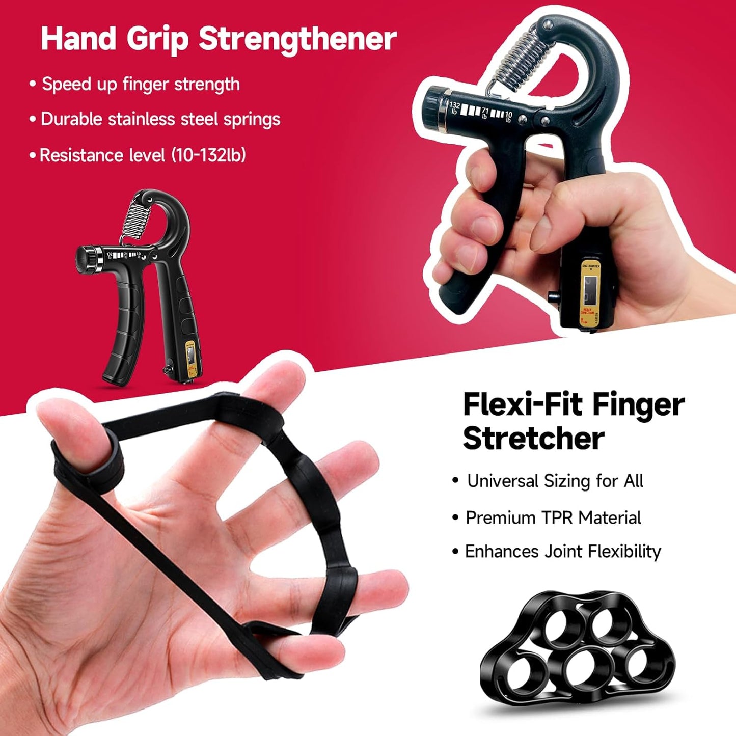 Crush Your Limits: Ultimate 5-in-1 Hand & Forearm Grip Trainer Kit