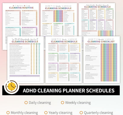 ADHD Cleaning Planner for Organized Home Routines