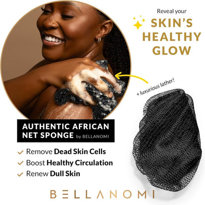 Authentic African Exfoliating Net Sponge: Smooth & Glowing Skin From Head to Toe