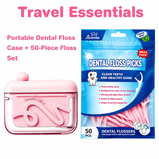 Automatic Pop-up Portable Floss Dispenser - Grab your dental floss without touching the rest