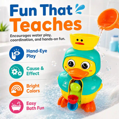Water Wheel Pitcher Toy – Gravity-Fed Spinning Action For Endless Bath Fun & Sensory Development