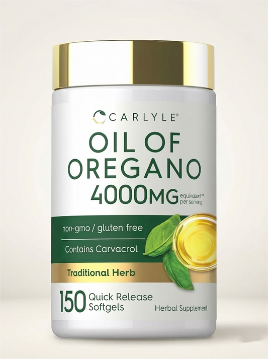 Natural Maximum Strength Oil of Oregano - 4000mg Herbal Defense