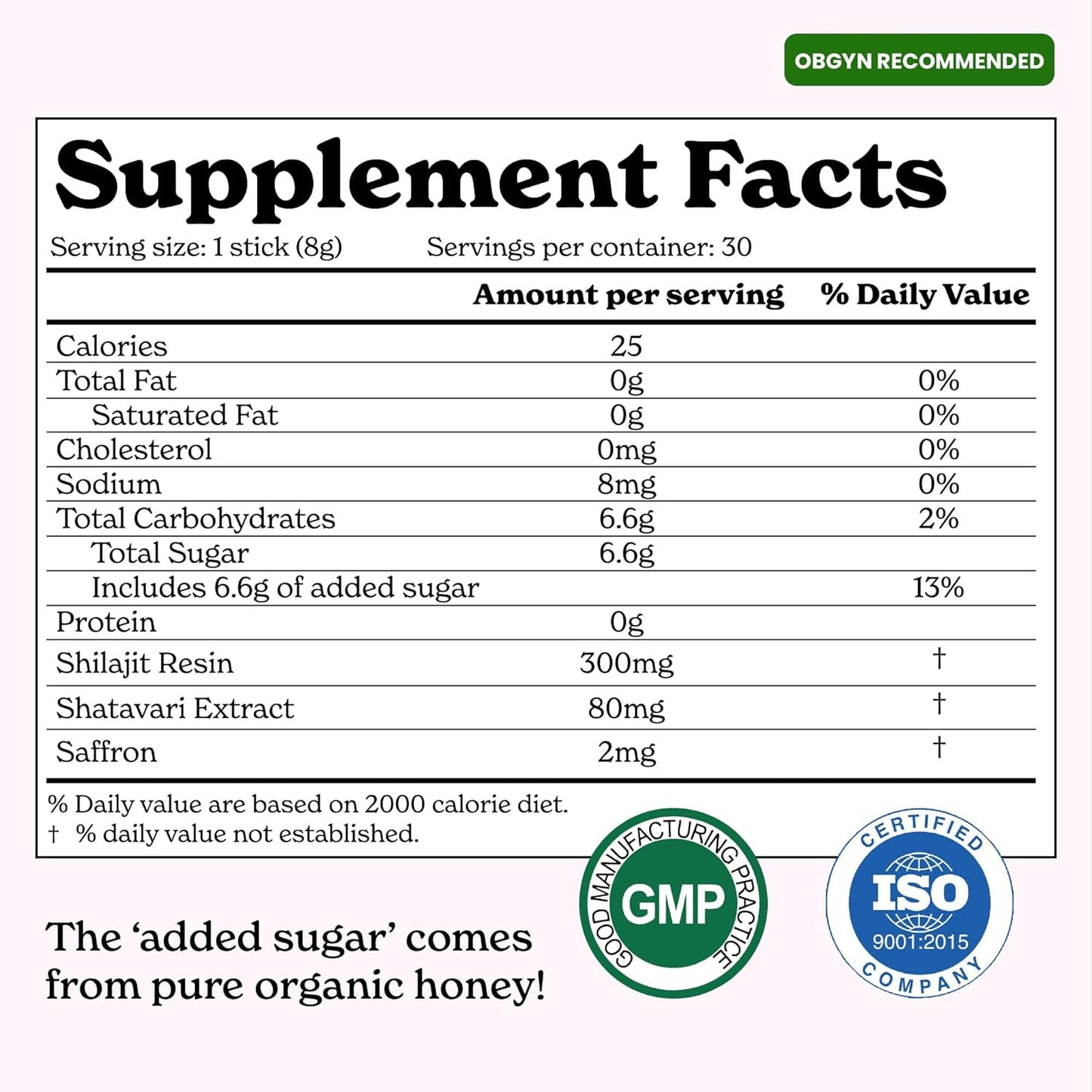 Women's Daily Energy & Wellness Honey Sticks