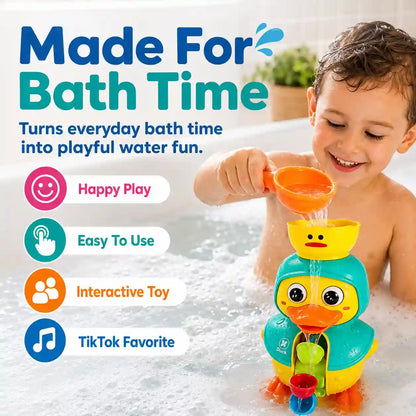 Water Wheel Pitcher Toy – Gravity-Fed Spinning Action For Endless Bath Fun & Sensory Development
