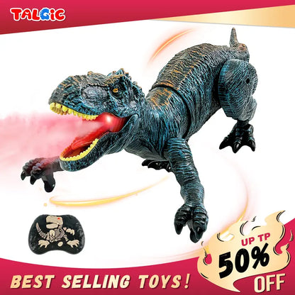 Bring Prehistoric Dinosaurs to Life with Realistic Mist Spraying & Roaring Action