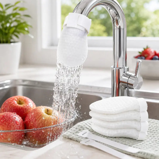 Cotton Faucet Filter Bags – Ultra-Fine Mesh Absorption For Pure Rust-Free & Zero-Splash Water