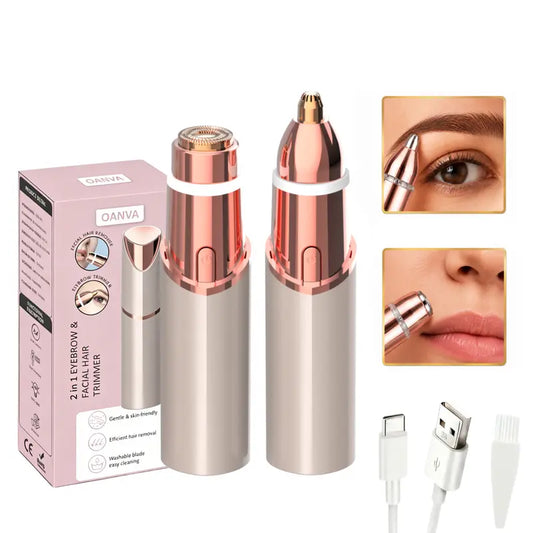 Facial Hair Remover – Touch-Activated Painless For Silky-Smooth Skin