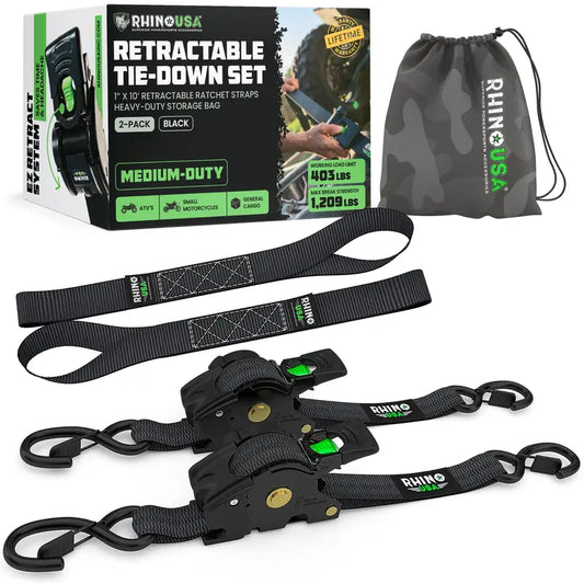 Professional Automatic Retractable Ratchet Tie-Down Straps