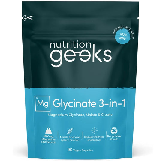 Vegan Capsules – Magnesium Glycinate 3-in-1  Complex For Total Muscle, Sleep & Energy Recovery