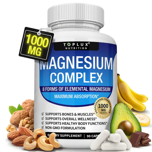 Magnesium Capsules – 8-In-1 High-Absorption Complex For Deep Sleep & Stress Relief
