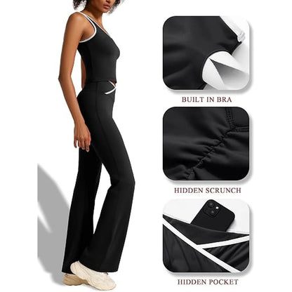 Women's Workout Set – V-Crossover High Waist & Butt Lift For Instant Hourglass Figure