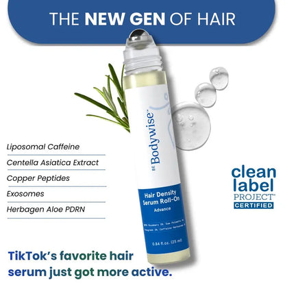 Advanced Hair Density Serum with Roller Scalp Massager – Thicker, Fuller Hair in 90 Days