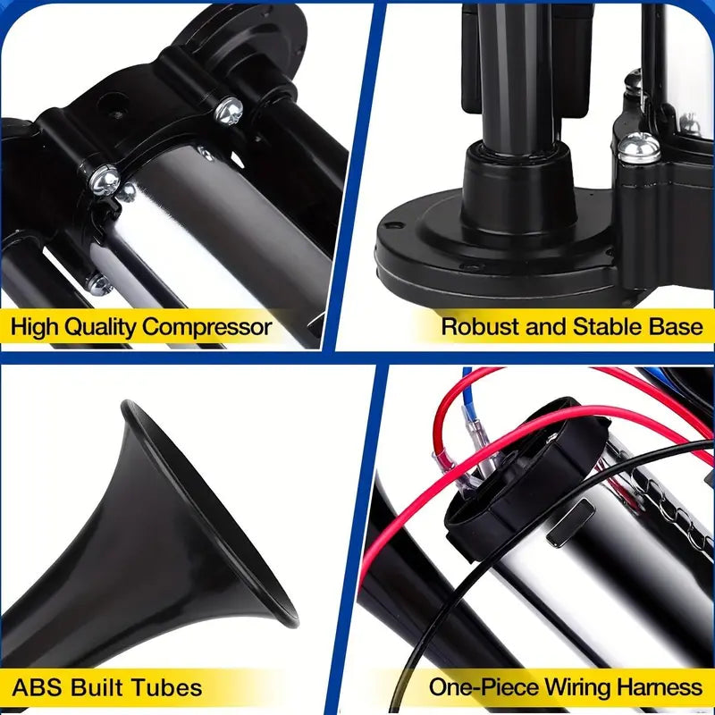 Car & Truck Air Horn – 130dB Dual Trumpets For Instant Safety Blast