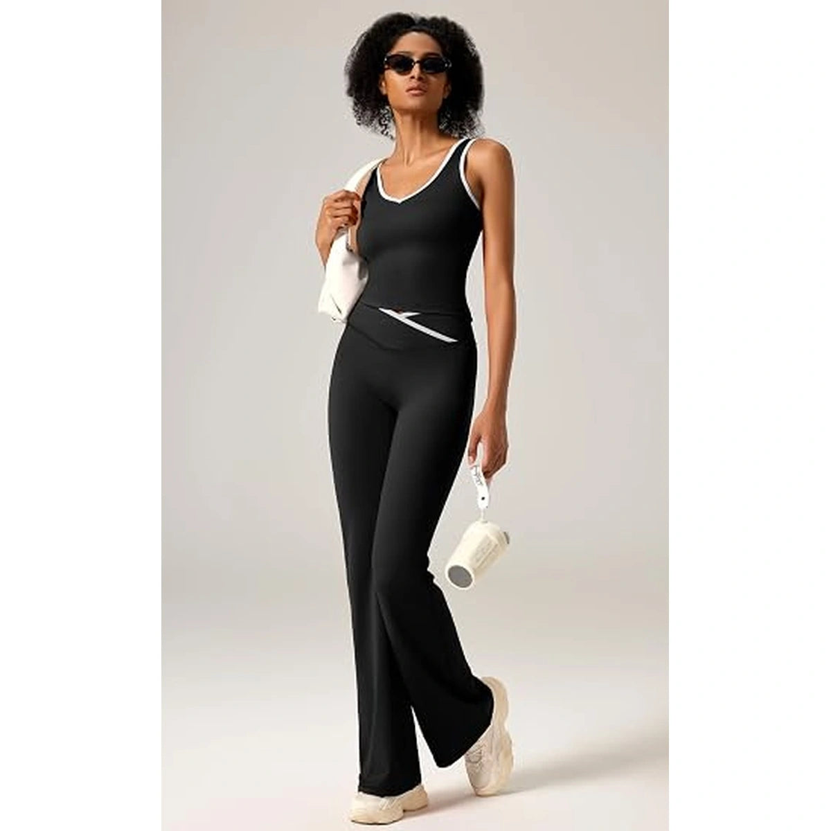 Women's Workout Set – V-Crossover High Waist & Butt Lift For Instant Hourglass Figure