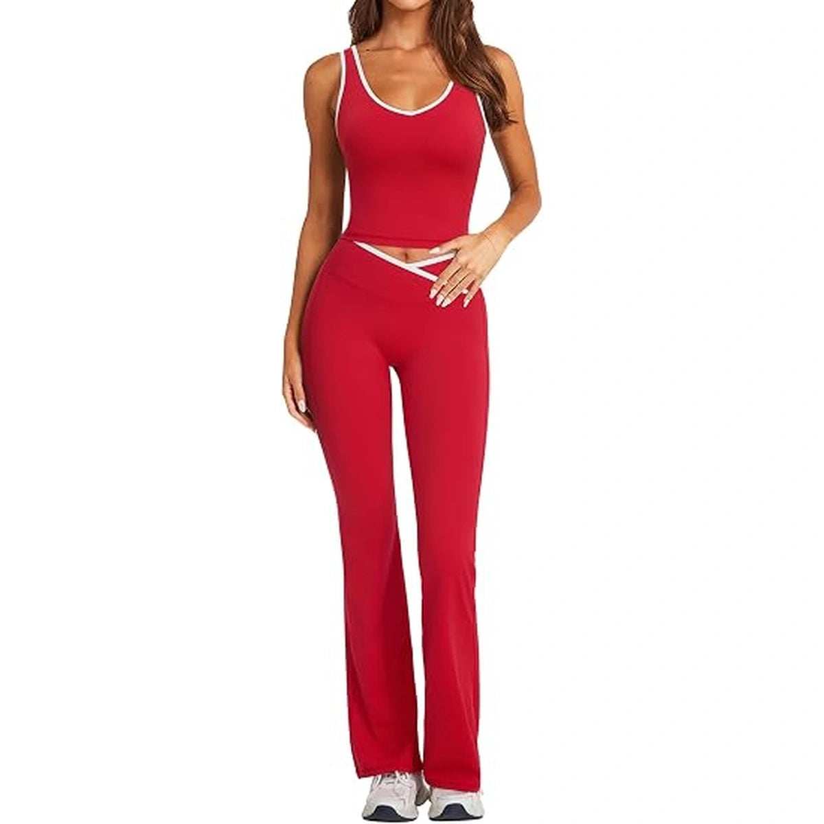 Women's Workout Set – V-Crossover High Waist & Butt Lift For Instant Hourglass Figure