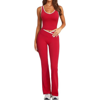 Women's Workout Set – V-Crossover High Waist & Butt Lift For Instant Hourglass Figure