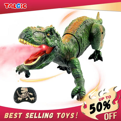 Bring Prehistoric Dinosaurs to Life with Realistic Mist Spraying & Roaring Action