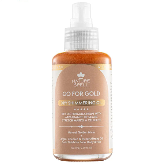 Dry Shimmering Oil – Natural Golden Micas & Triple Nutritive Oils For An Instant Sun-Kissed Radiant Glow