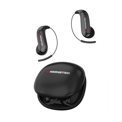 Bluetooth Headphones with Titanium Ear Hooks, Secure Fit & 145-Hour Battery Life