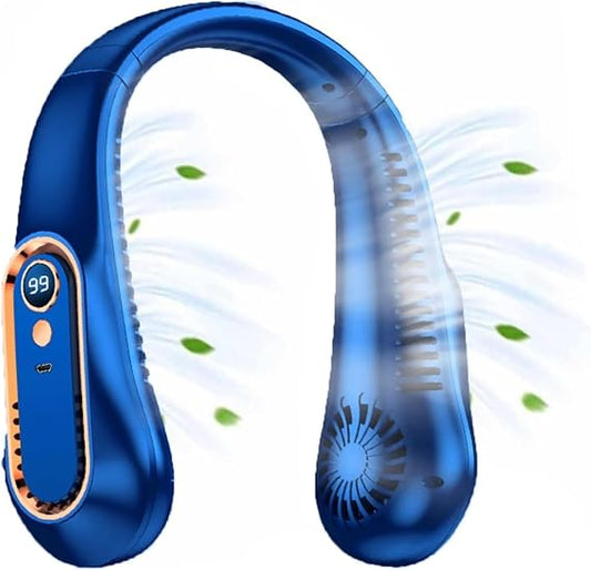 Wearable Neck Fan – 4 Turbo Airflow Channels For Instant Hands-Free Cooling