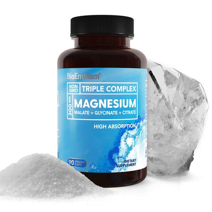 Triple Magnesium Complex Capsules for Daily Calm, Muscle & Energy Support