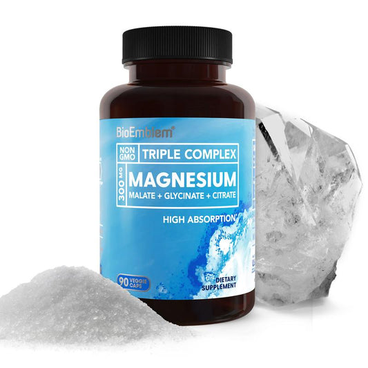 Triple Magnesium Complex Capsules for Daily Calm, Muscle & Energy Support