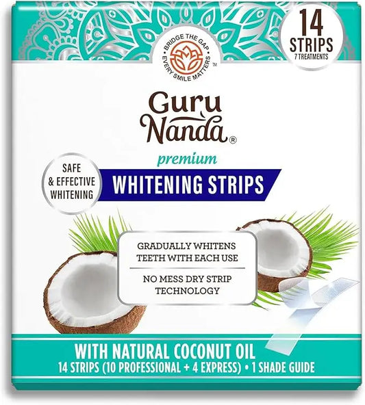 Teeth Whitening Strips – Coconut Oil & Non-Slip Tech For Shimmering White Smiles Without Sensitivity