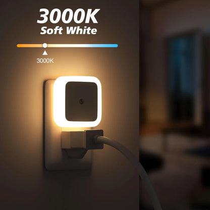 6 PCS LED Night Light – Dusk-To-Dawn Smart Sensor For Effortless Nighttime Safety