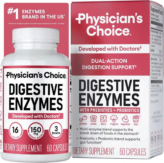 Digestive Enzymes – 16-Enzyme Dual Action Formula For Fast Bloating & Mealtime Relief