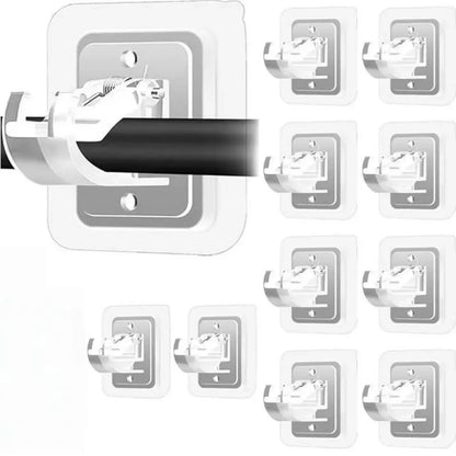 Adhesive Curtain Rod Holders – Drill-Free Spring Clip Mechanism For Damage-Free Wall Mounting