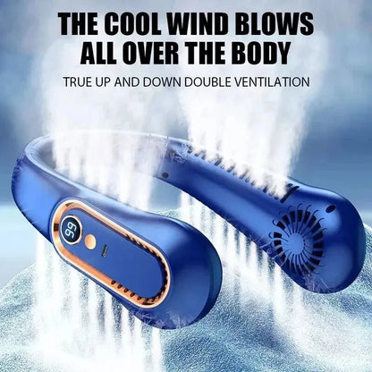 Wearable Neck Fan – 4 Turbo Airflow Channels For Instant Hands-Free Cooling