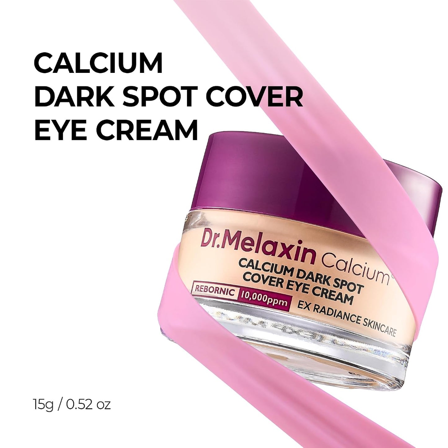 Active Calcium Eye Cream – Peach-Tinted Rebornic™ Technology For Instant Dark Spot Cover & Wrinkle Repaving