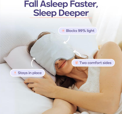 Weighted Sleep Mask – Strapless 360° Pressure Touch For Instant Deep Relaxation