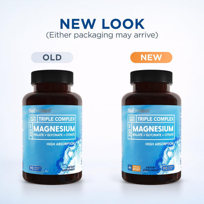 Triple Magnesium Complex Capsules for Daily Calm, Muscle & Energy Support