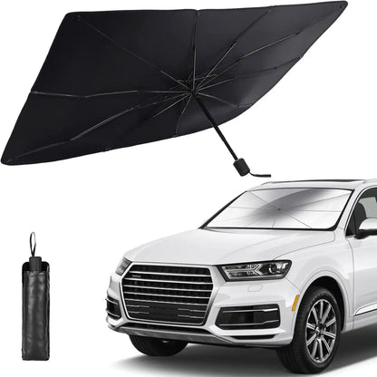 Car Windshield Sunshade Umbrella – 10-Bone Retractable Shield For Instant Heat Block